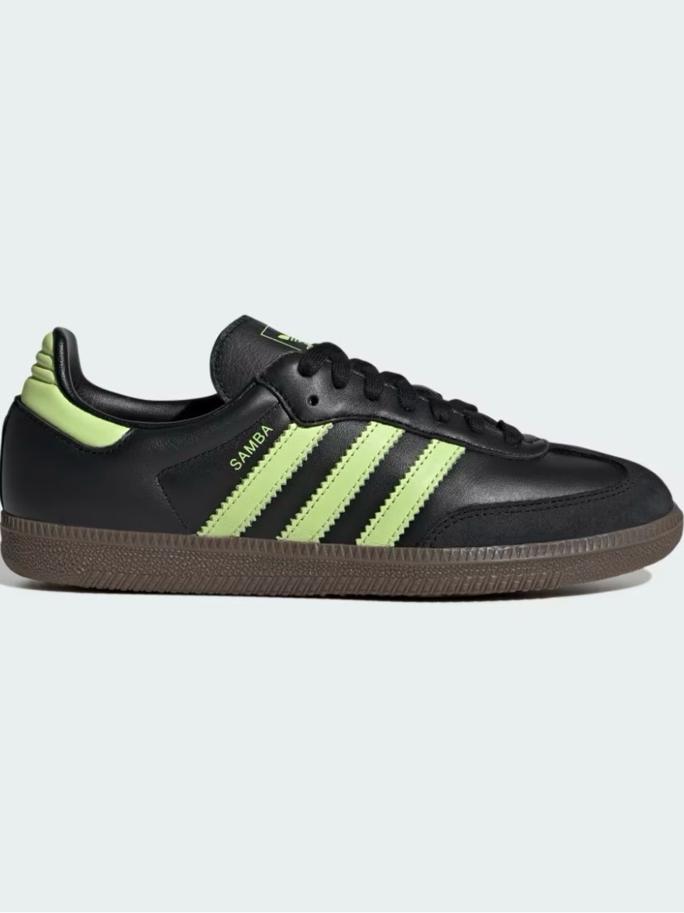 Adidas Originals Samba OG Black Pulse Lime JS1387 Brand New Sneakers